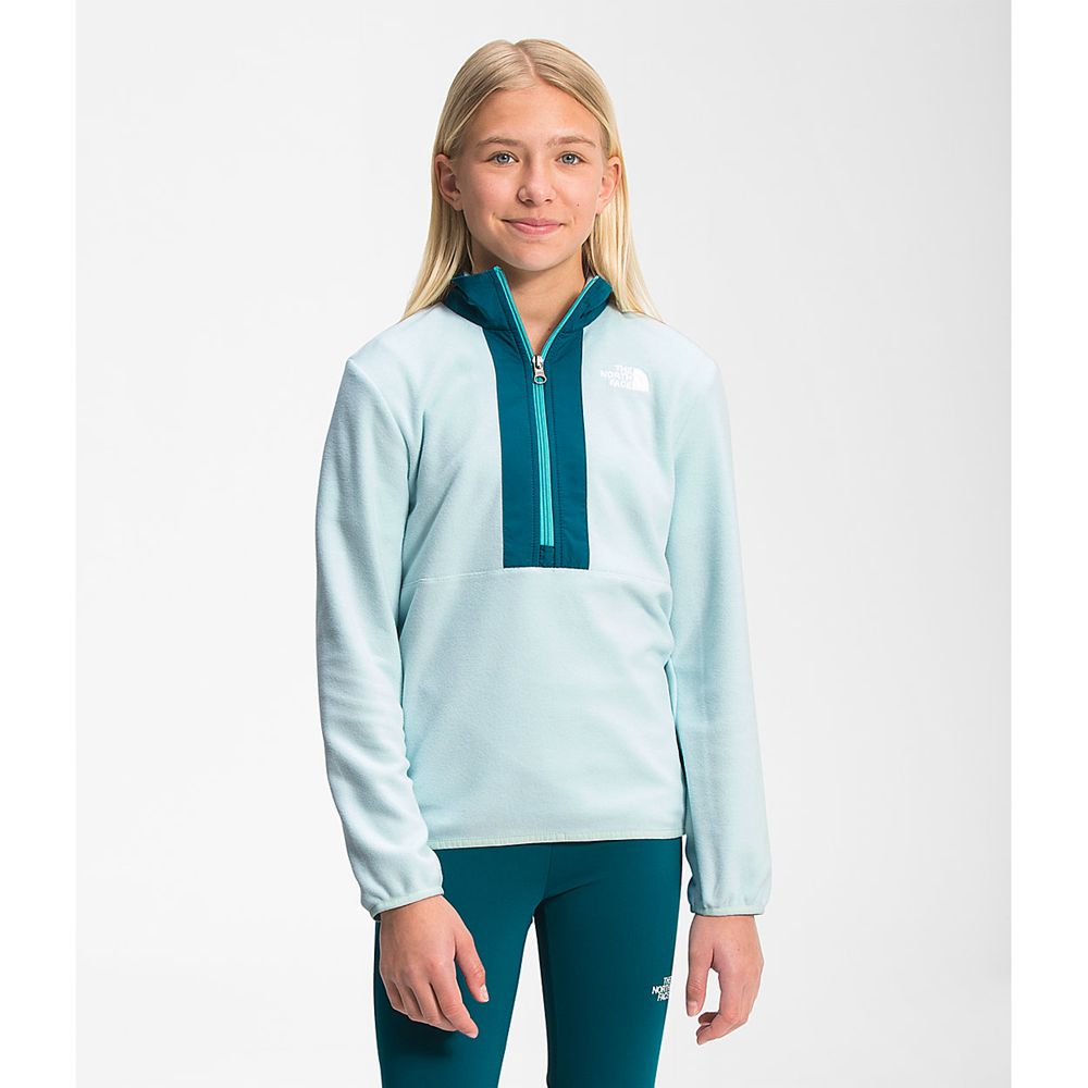 The North Face Pullover Youth Australia - The North Face Glacier ¼ Zip Blue (EUT-521907)